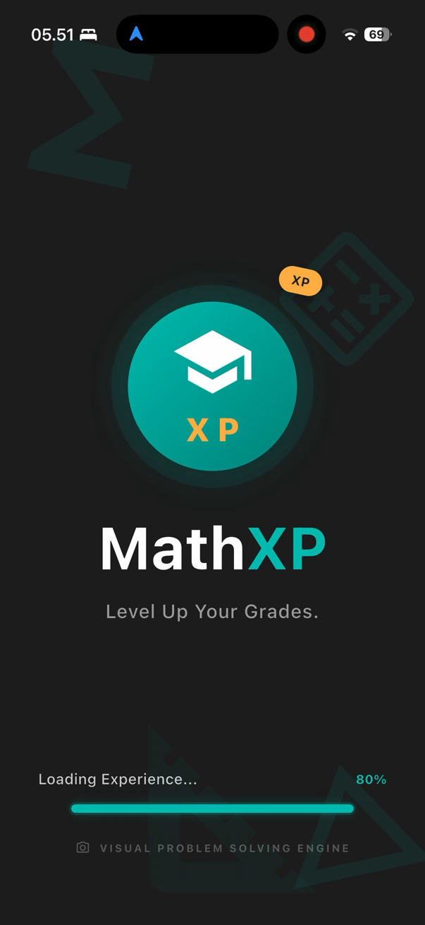 MathXP app loading screen